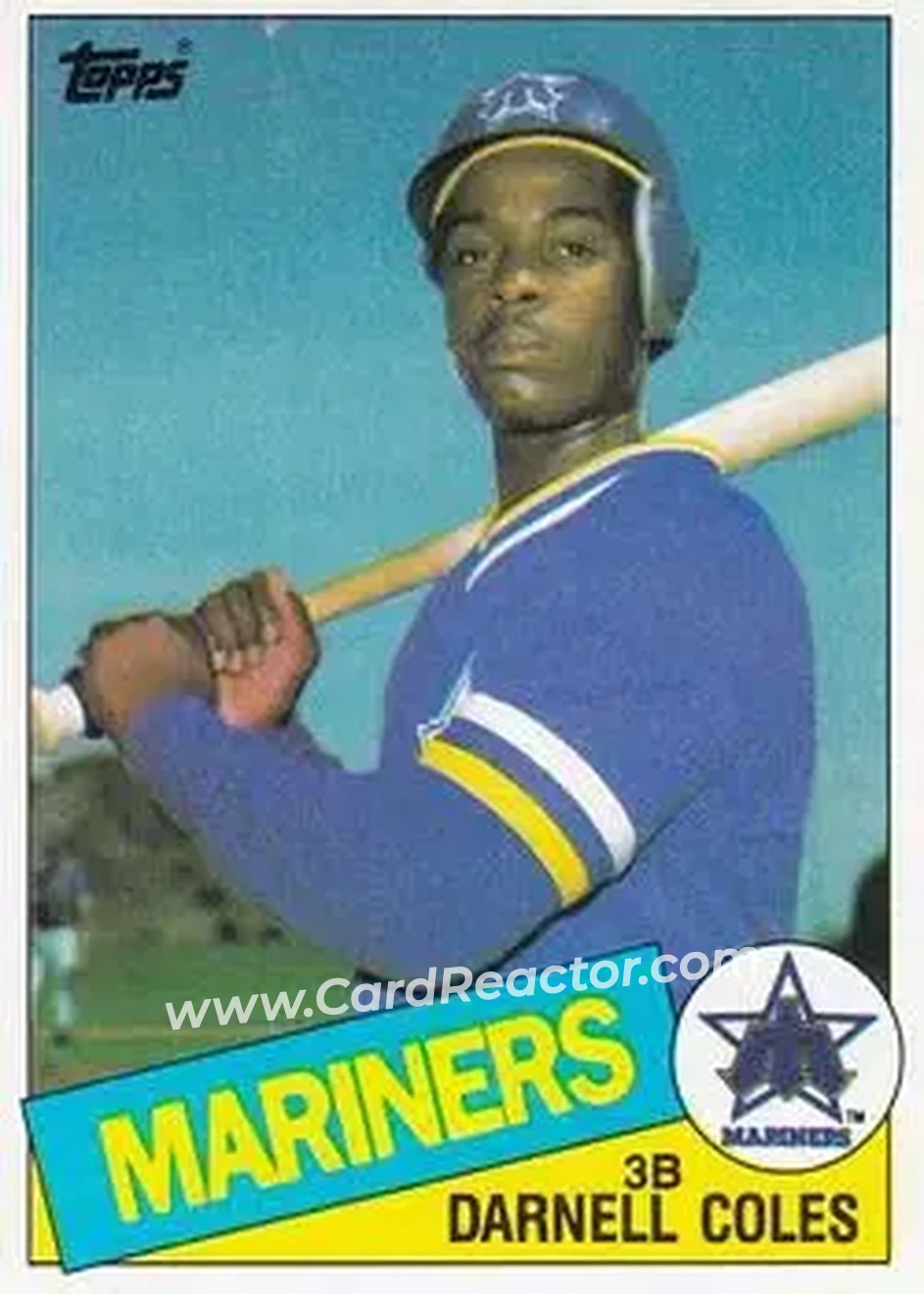 1985 Topps #108 - Darnell Coles - Seattle Mariners - Front