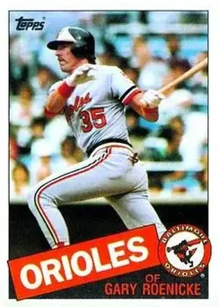 1985 Topps #109 - Gary Roenicke - Baltimore Orioles