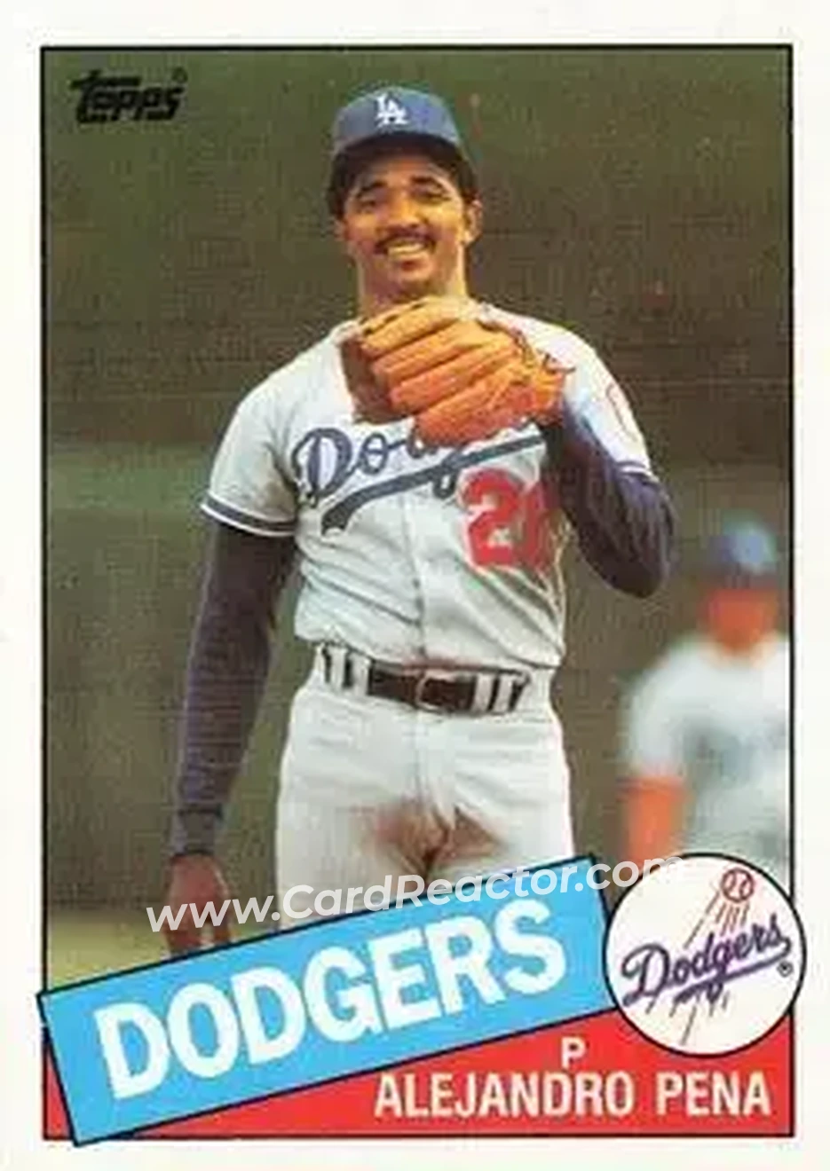 1985 Topps #110 - Alejandro Pena - Los Angeles Dodgers - Front