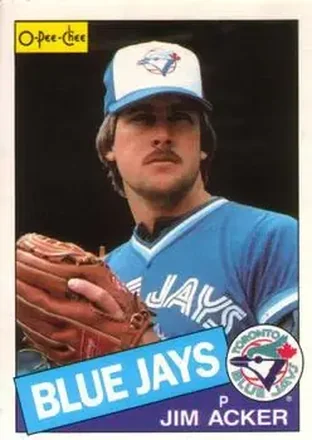1985 O-Pee-Chee #101 - Jim Acker - Toronto Blue Jays