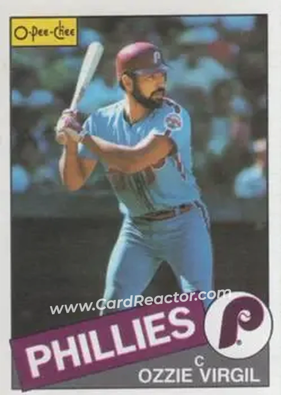 1985 O-Pee-Chee #103 - Ozzie Virgil - Philadelphia Phillies - Front