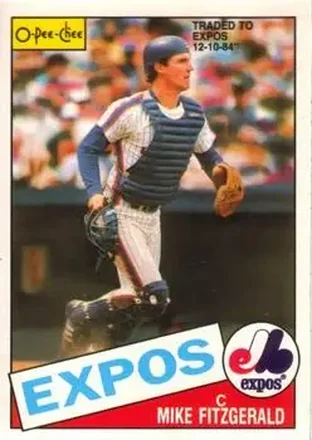 1985 O-Pee-Chee #104 Mike Fitzgerald