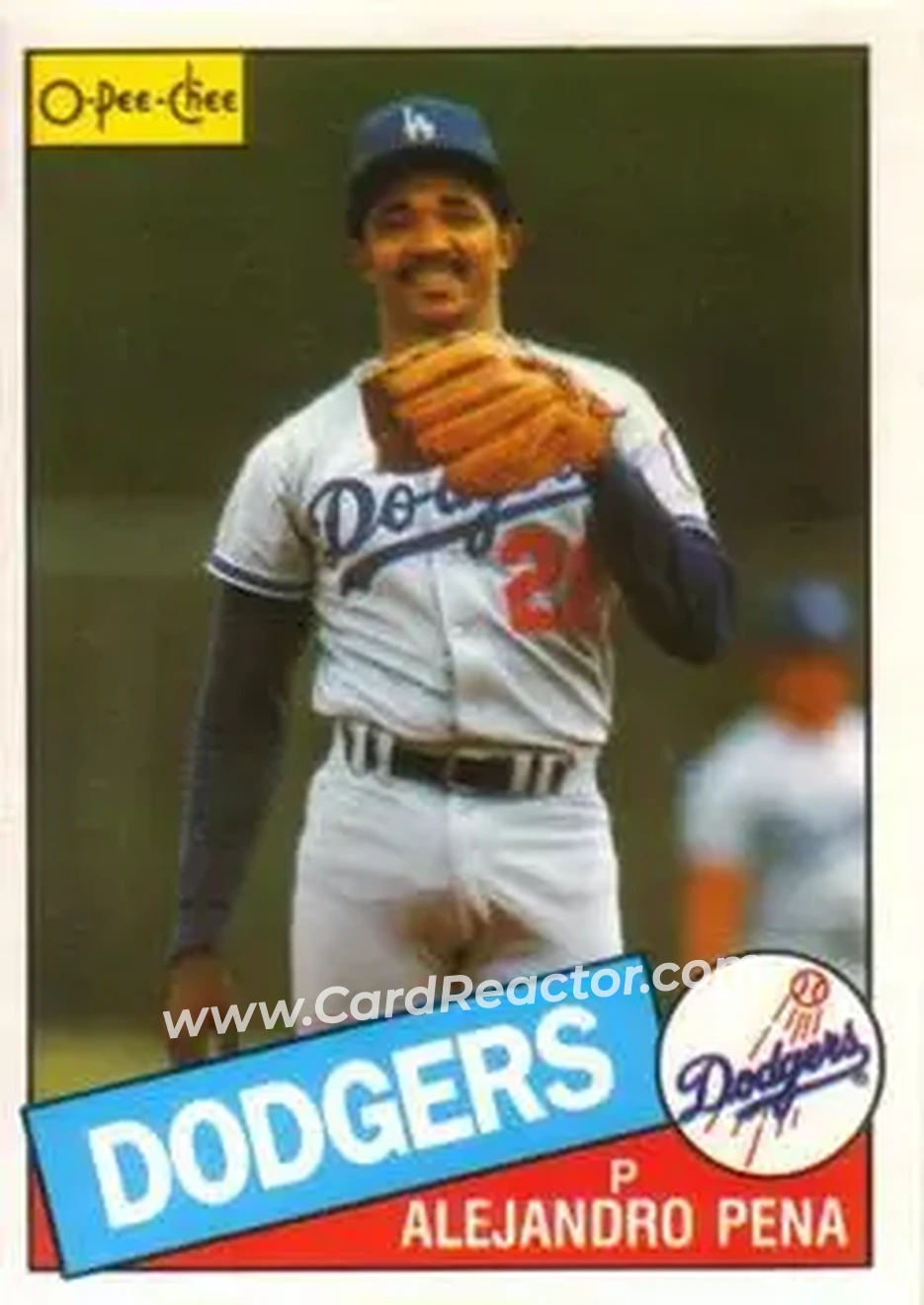 1985 O-Pee-Chee #110 - Alejandro Pena - Los Angeles Dodgers - Front