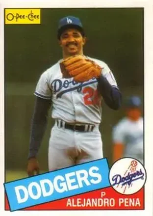 1985 O-Pee-Chee #110 - Alejandro Pena - Los Angeles Dodgers