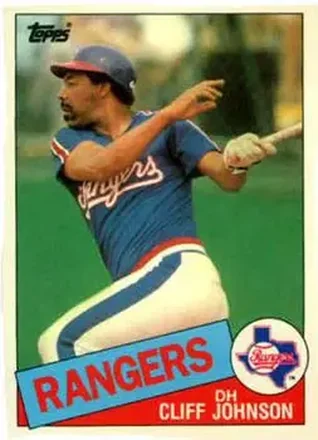 1985 Topps Traded #63T - Cliff Johnson - Texas Rangers