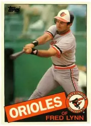 1985 Topps Traded #77T - Fred Lynn - Baltimore Orioles