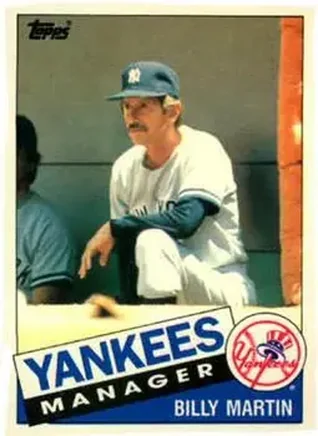 1985 Topps Traded #78T - Billy Martin - New York Yankees