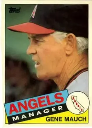 1985 Topps Traded #81T - Gene Mauch - California Angels 1985 Topps Traded #81T - Gene Mauch - California Angels