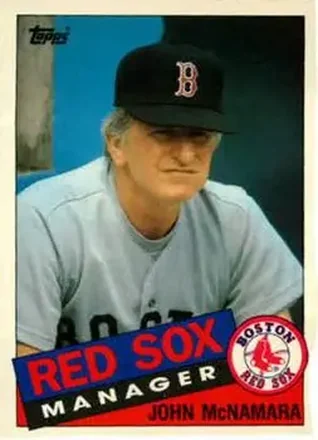 1985 Topps Traded #84T - John McNamara - Boston Red Sox