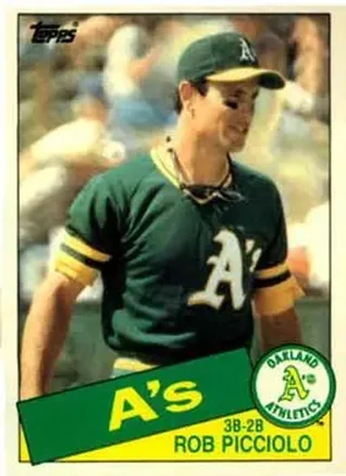 1985 Topps Traded #90T - Rob Picciolo - Oakland Athletics
