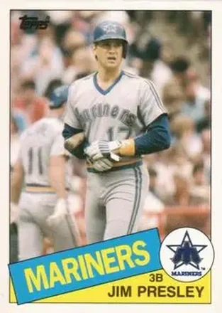 1985 Topps Traded #92T - Jim Presley - Seattle Mariners