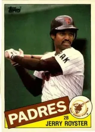 1985 Topps Traded #96T - Jerry Royster - San Diego Padres 1985 Topps Traded #96T - Jerry Royster - San Diego Padres