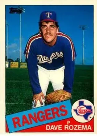 1985 Topps Traded #97T - Dave Rozema - Texas Rangers