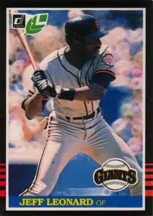1985 Leaf #92 Jeff Leonard