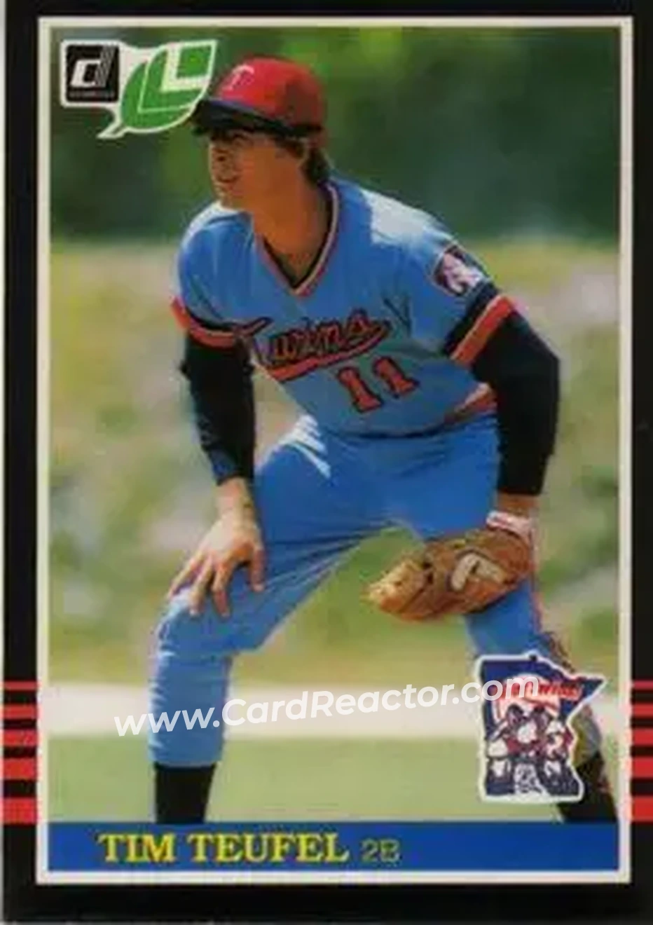 1985 Leaf #97 - Tim Teufel - Minnesota Twins - Front