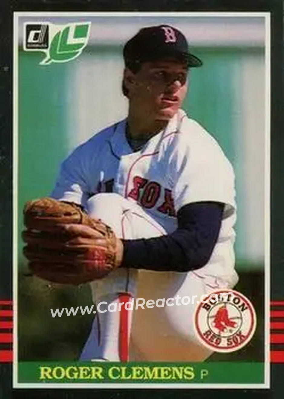 1985 Leaf #99 - Roger Clemens - Boston Red Sox - Front