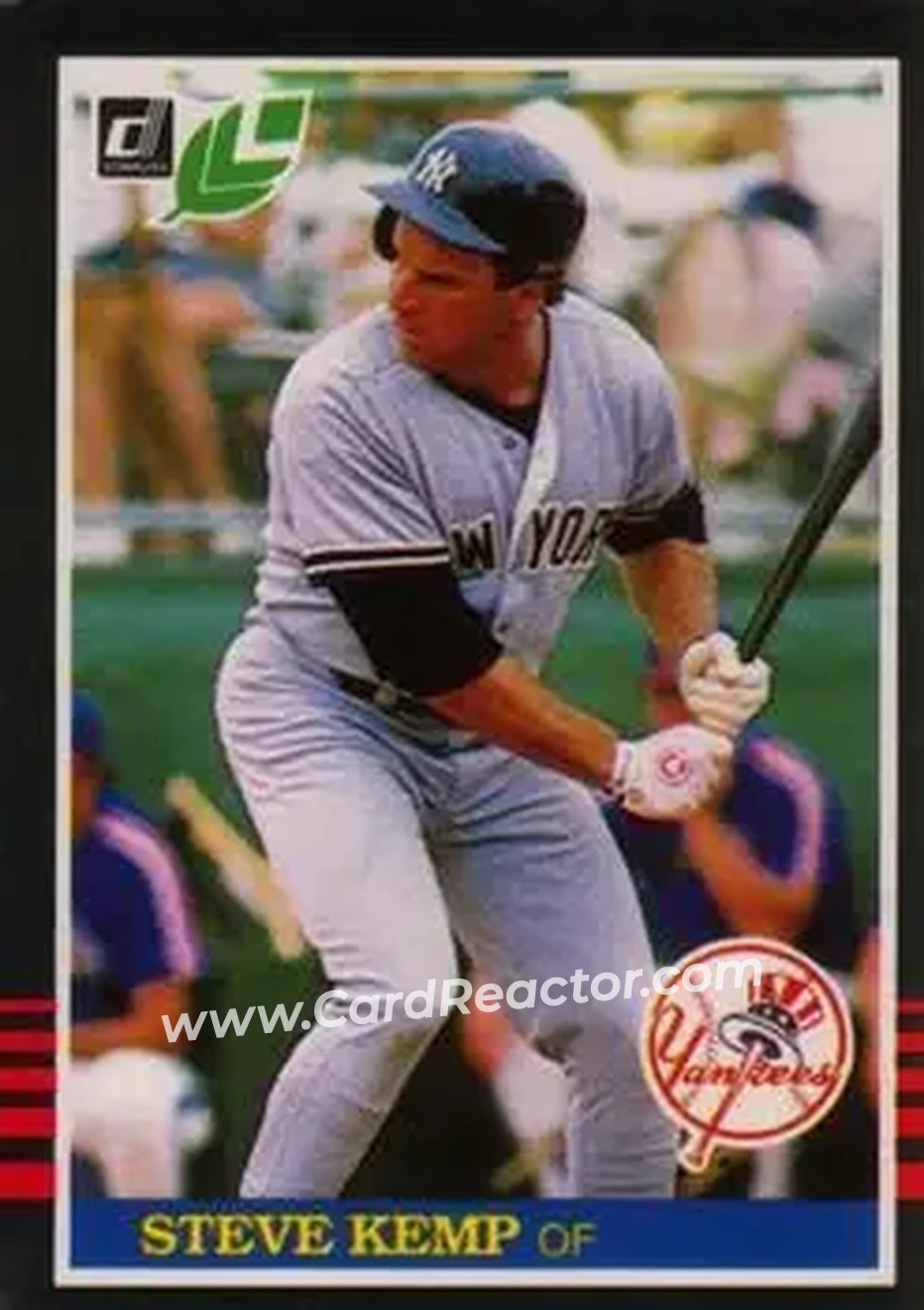 1985 Leaf #100 - Steve Kemp - New York Yankees - Front