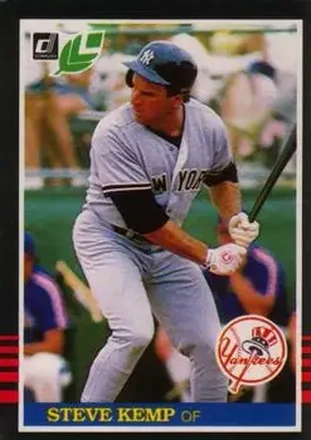 1985 Leaf #100 - Steve Kemp - New York Yankees
