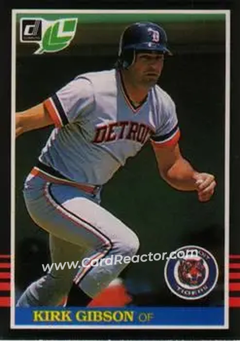 1985 Leaf #103 - Kirk Gibson - Detroit Tigers - Front