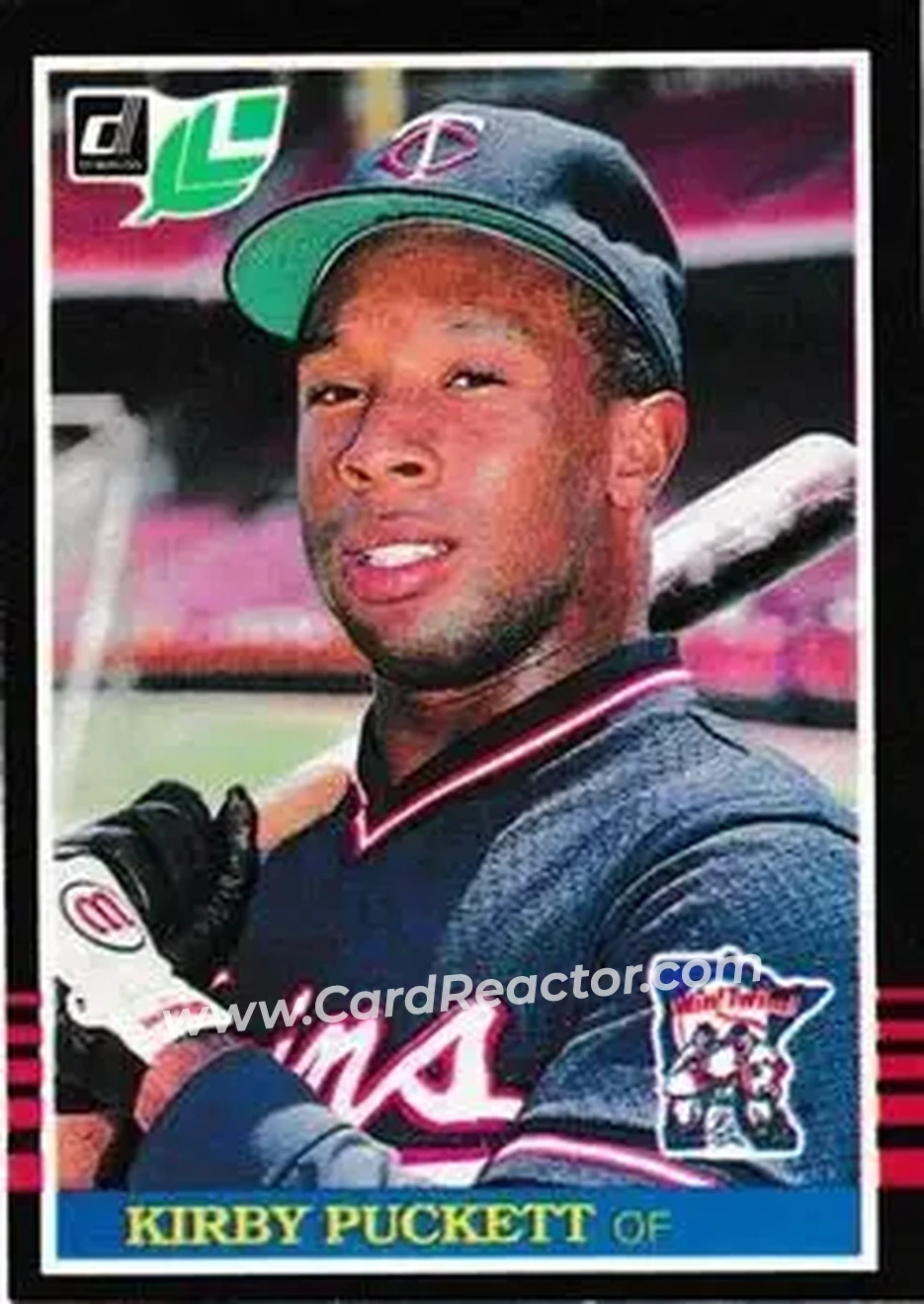 1985 Leaf #107 - Kirby Puckett - Minnesota Twins - Front 1985 Leaf #107 - Kirby Puckett - Minnesota Twins - Front