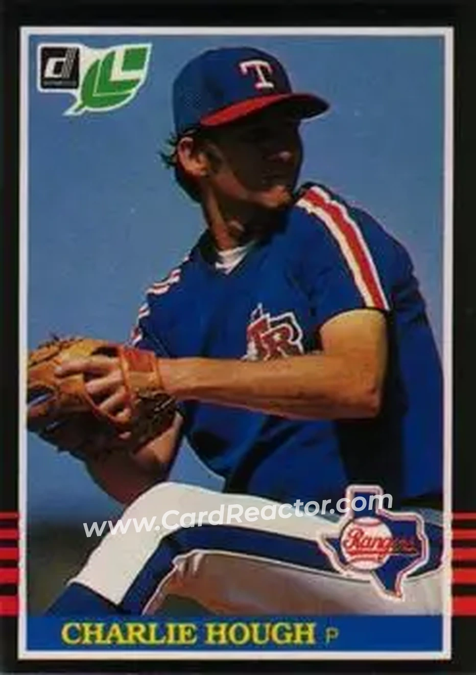 1985 Leaf #108 - Charlie Hough - Texas Rangers - Front