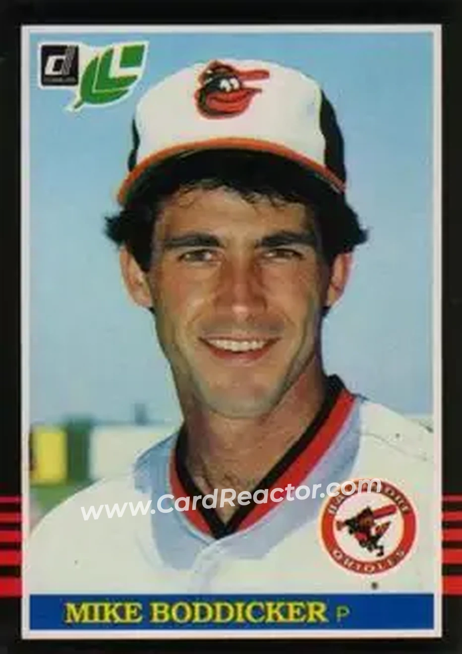 1985 Leaf #109 - Mike Boddicker - Baltimore Orioles - Front