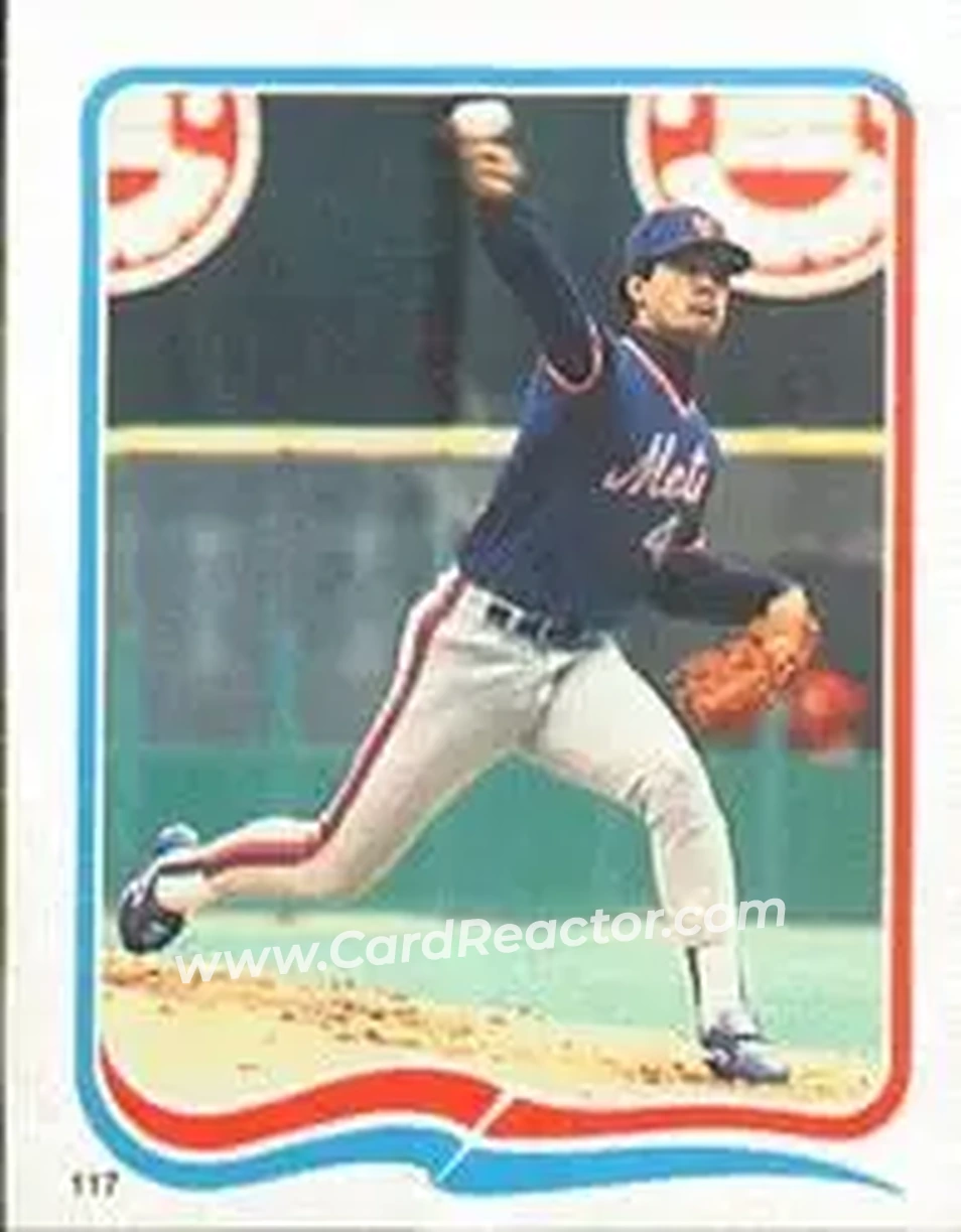 1985 Fleer Star Stickers #117 - Ron Darling - New York Mets