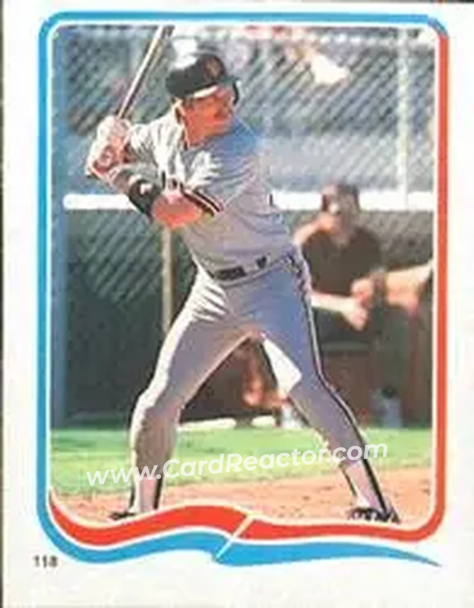 1985 Fleer Star Stickers #118 - Dan Gladden - San Francisco Giants