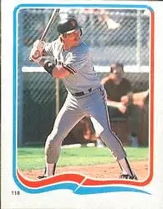 1985 Fleer Star Stickers #118 - Dan Gladden - San Francisco Giants 1985 Fleer Star Stickers #118 - Dan Gladden - San Francisco Giants