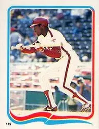 1985 Fleer Star Stickers #119 Jeff Stone