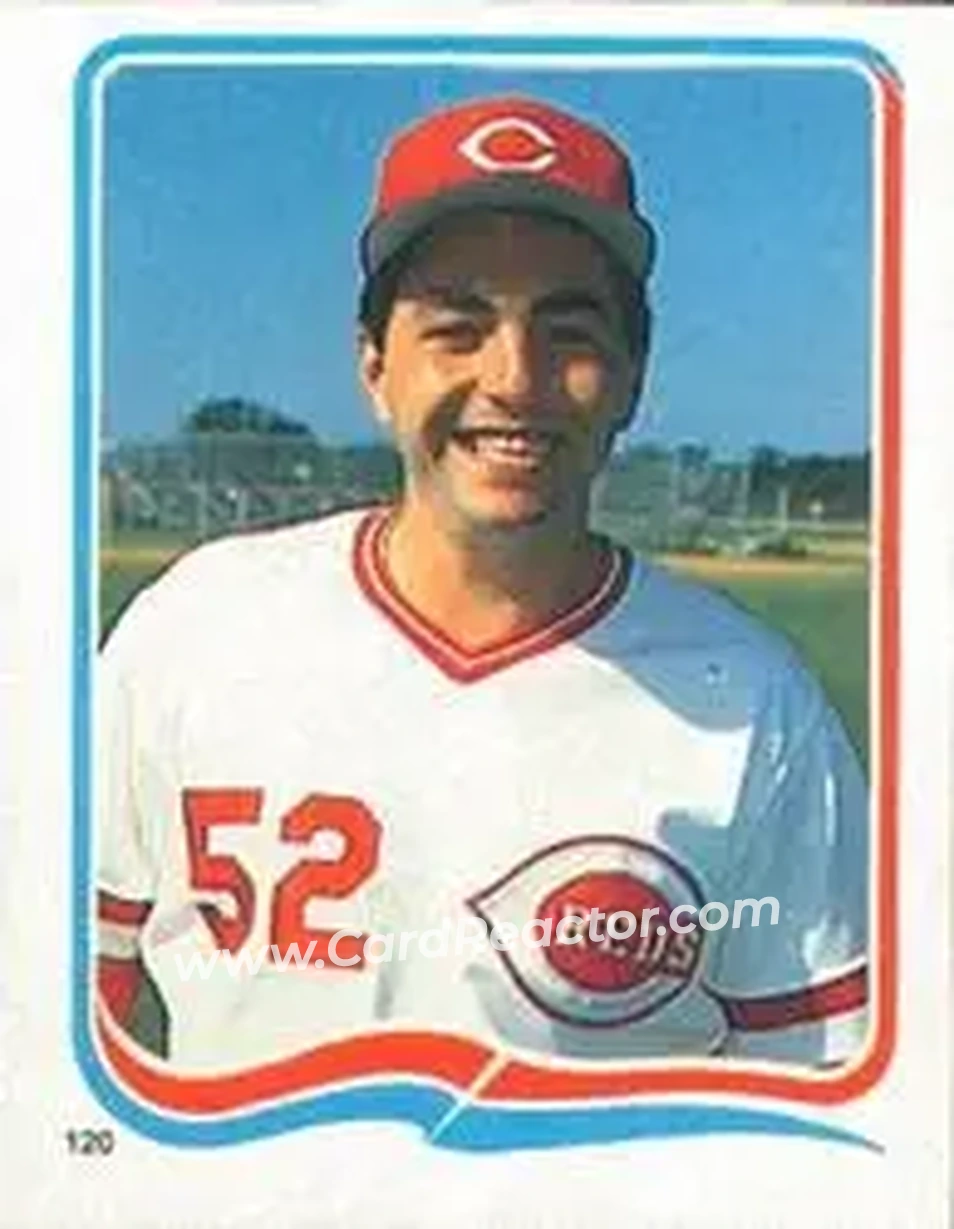 1985 Fleer Star Stickers #120 - John Franco - Cincinnati Reds - Front