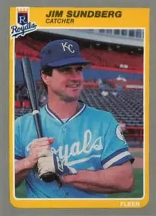 1985 Fleer Update #U-113 - Jim Sundberg - Kansas City Royals