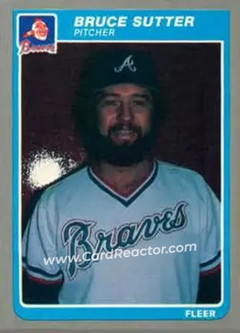 1985 Fleer Update #U-114 - Bruce Sutter - Atlanta Braves - Front