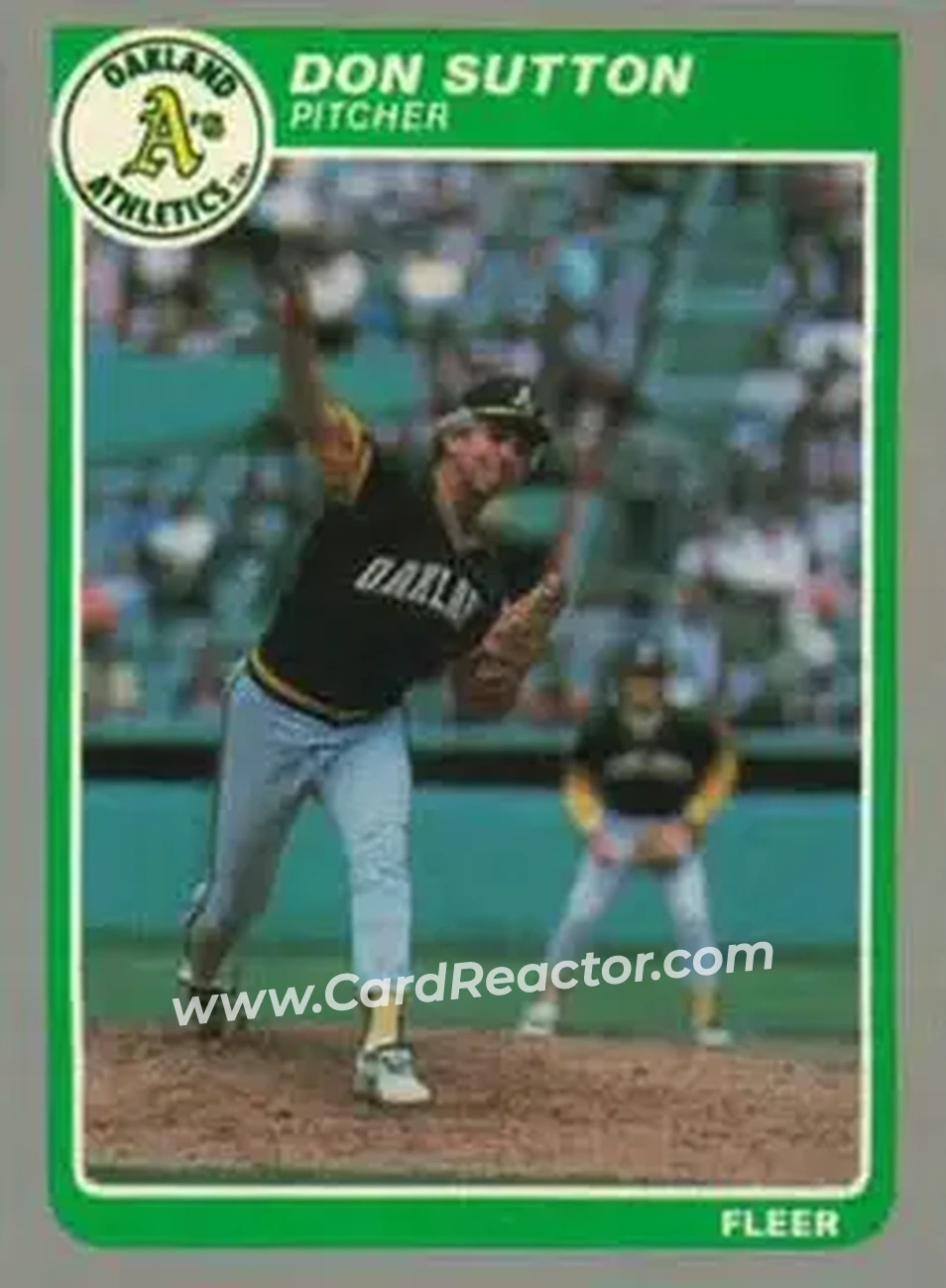 1985 Fleer Update #U-115 - Don Sutton - Oakland Athletics - Front