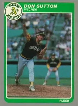 1985 Fleer Update #U-115 Don Sutton