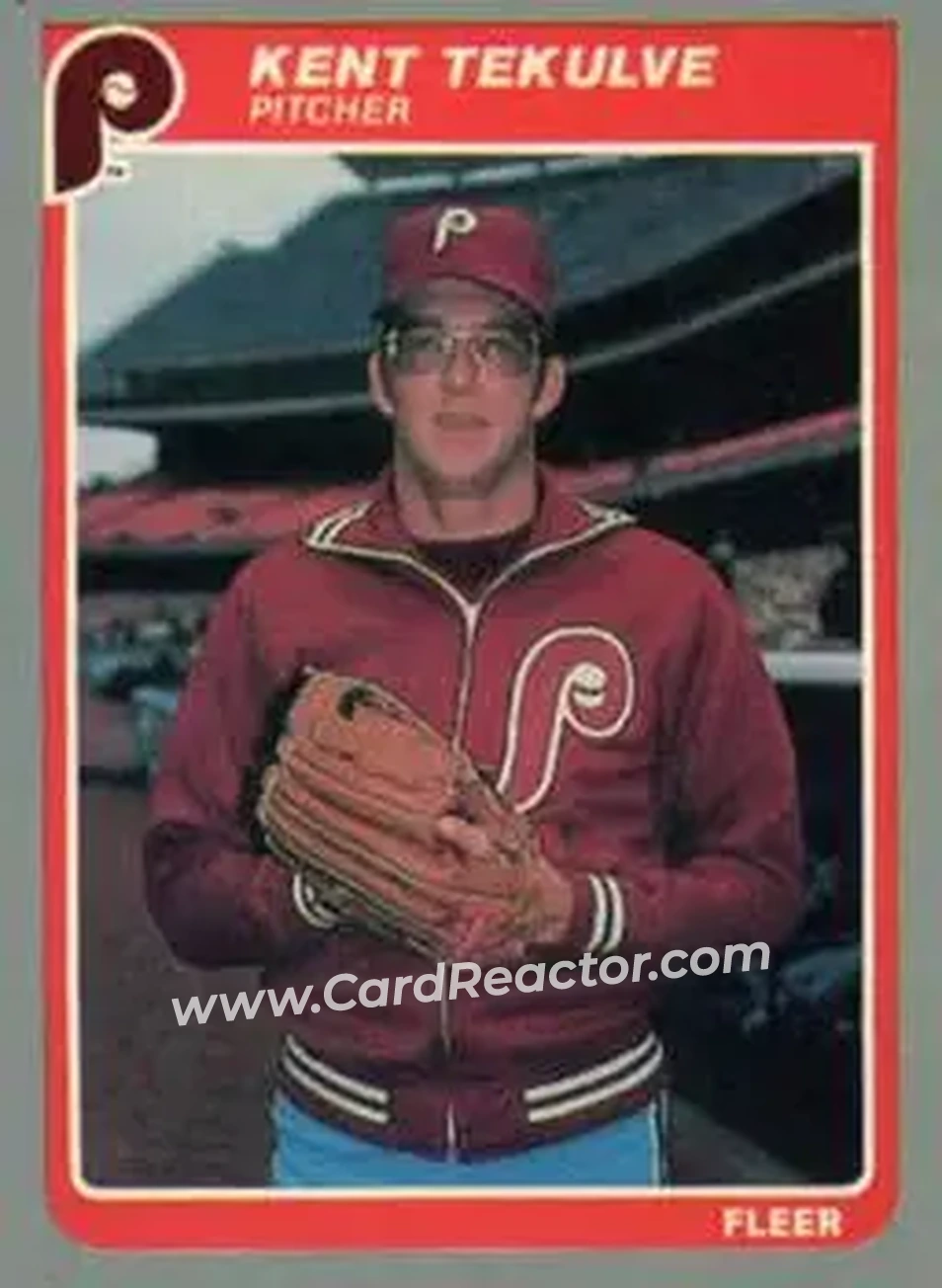 1985 Fleer Update #U-117 - Kent Tekulve - Philadelphia Phillies - Front