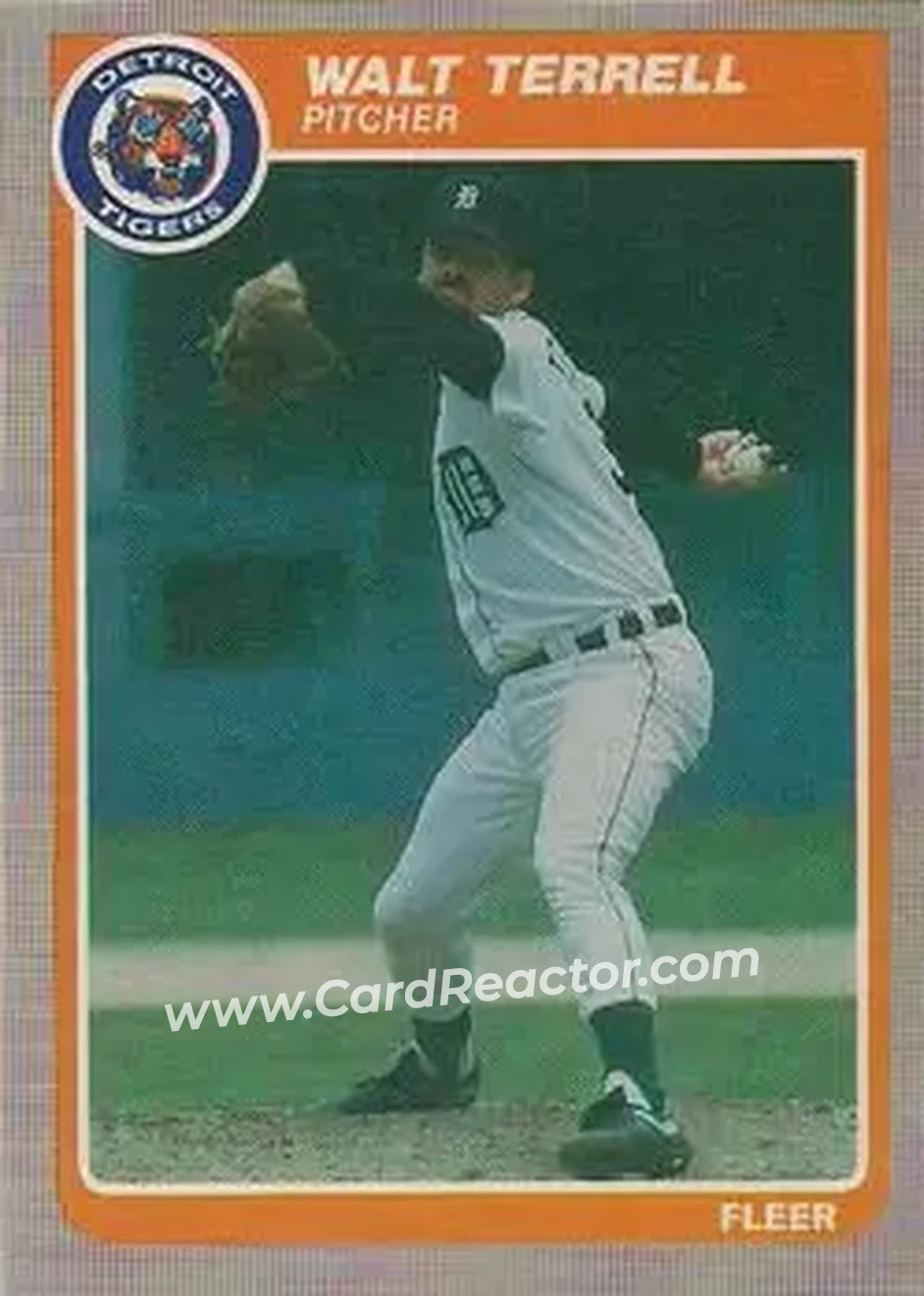 1985 Fleer Update #U-118 - Walt Terrell - Detroit Tigers - Front 1985 Fleer Update #U-118 - Walt Terrell - Detroit Tigers - Front