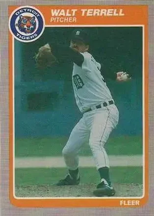 1985 Fleer Update #U-118 - Walt Terrell - Detroit Tigers