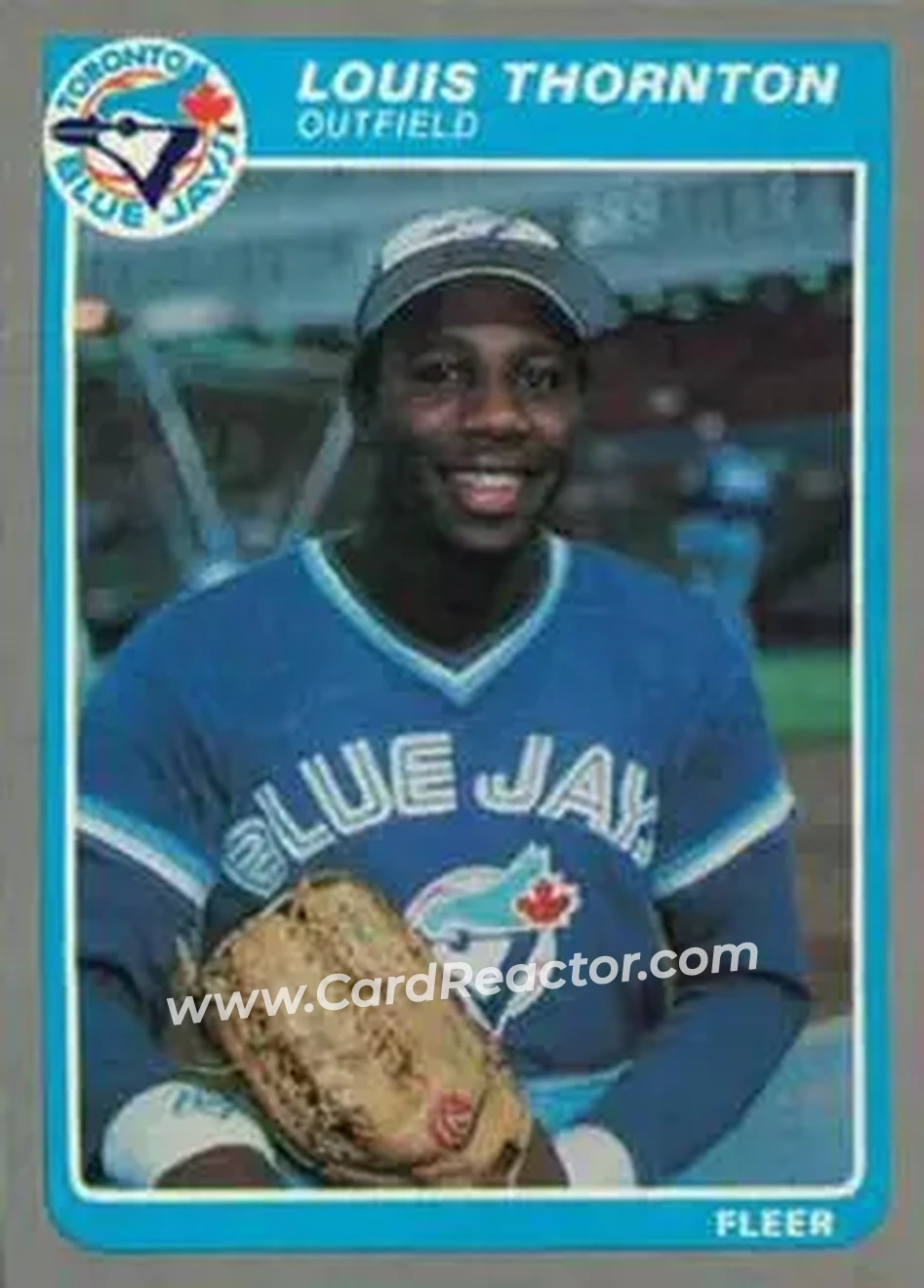 1985 Fleer Update #U-121 - Lou Thornton - Toronto Blue Jays - Front 1985 Fleer Update #U-121 - Lou Thornton - Toronto Blue Jays - Front