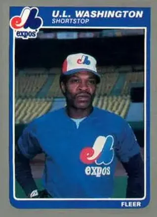 1985 Fleer Update #U-128 - U.L. Washington - Montreal Expos