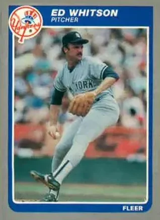 1985 Fleer Update #U-129 - Eddie Whitson - New York Yankees