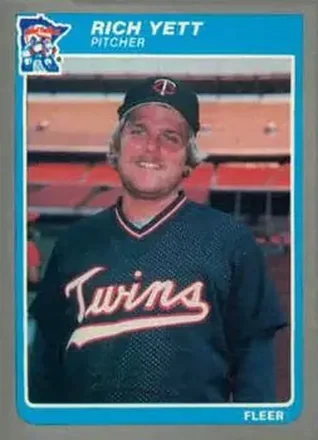1985 Fleer Update #U-131 - Rich Yett - Minnesota Twins