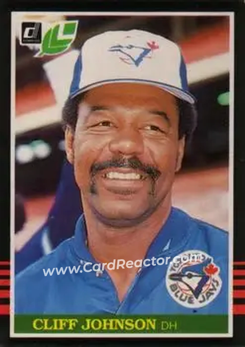 1985 Leaf #115 - Cliff Johnson - Toronto Blue Jays - Front