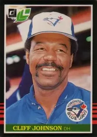 1985 Leaf #115 - Cliff Johnson - Toronto Blue Jays