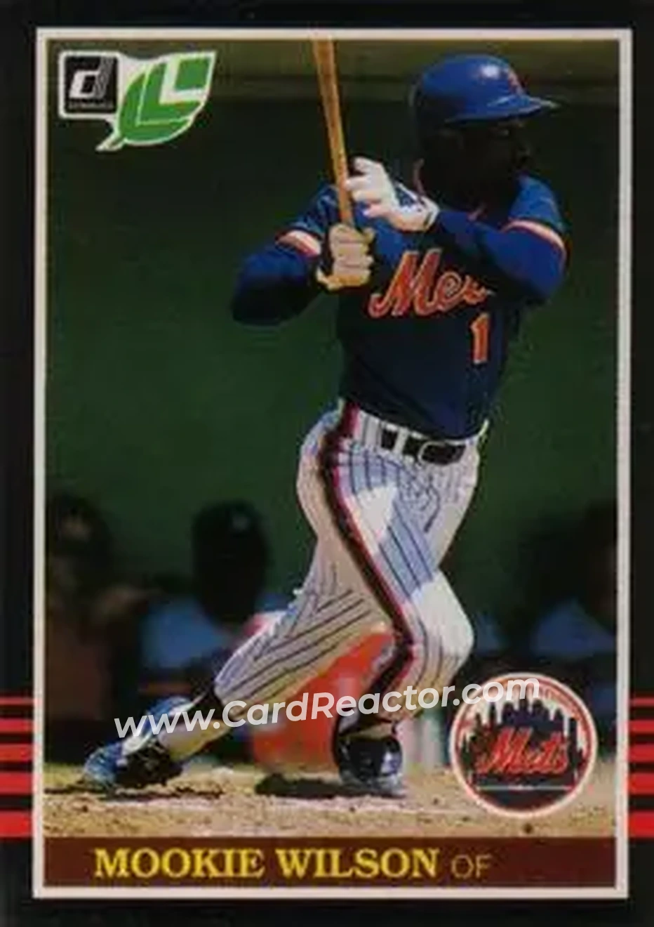 1985 Leaf #122 - Mookie Wilson - New York Mets - Front