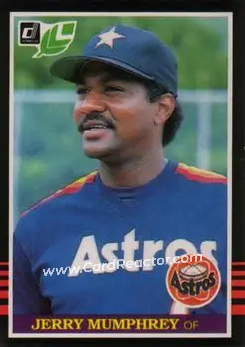 1985 Leaf #124 - Jerry Mumphrey - Houston Astros - Front