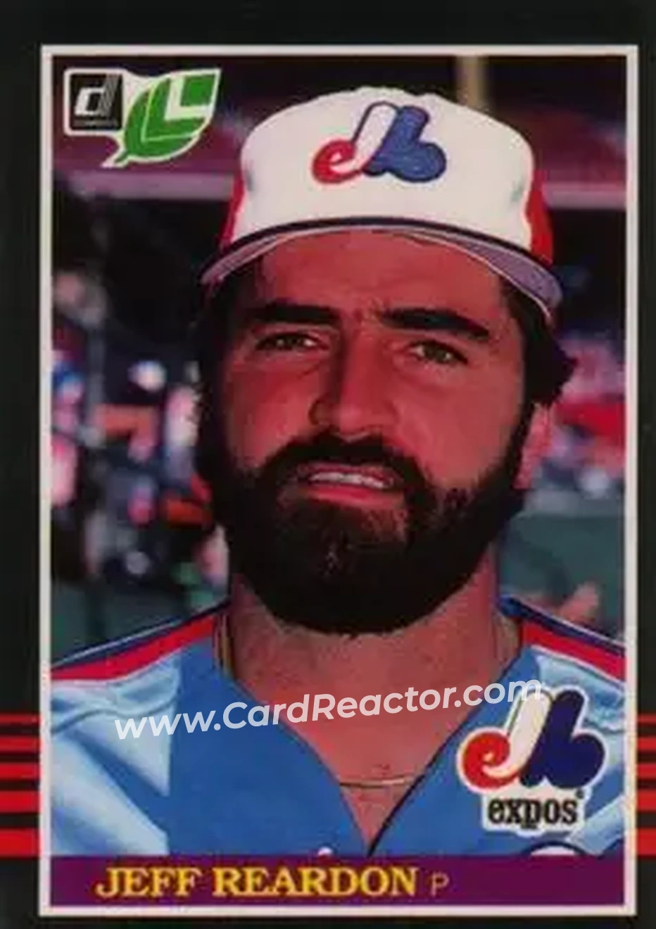 1985 Leaf #126 - Jeff Reardon - Montreal Expos - Front