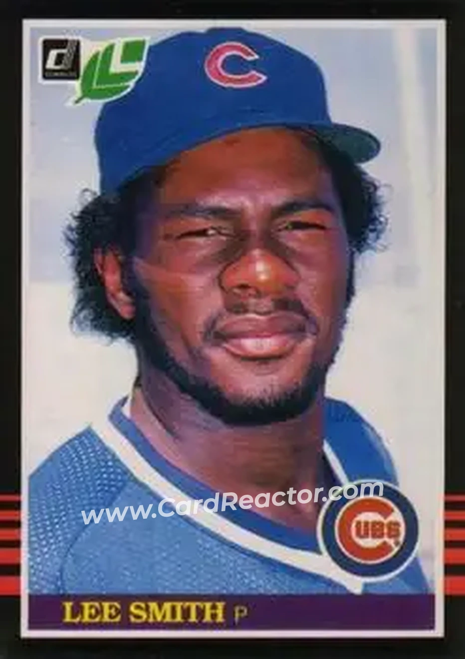 1985 Leaf #128 - Lee Smith - Chicago Cubs - Front