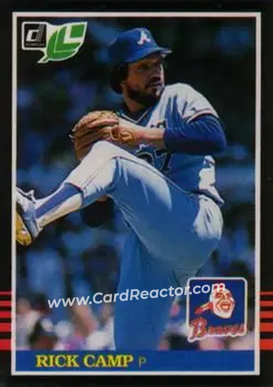 1985 Leaf #130 - Rick Camp - Atlanta Braves - Front