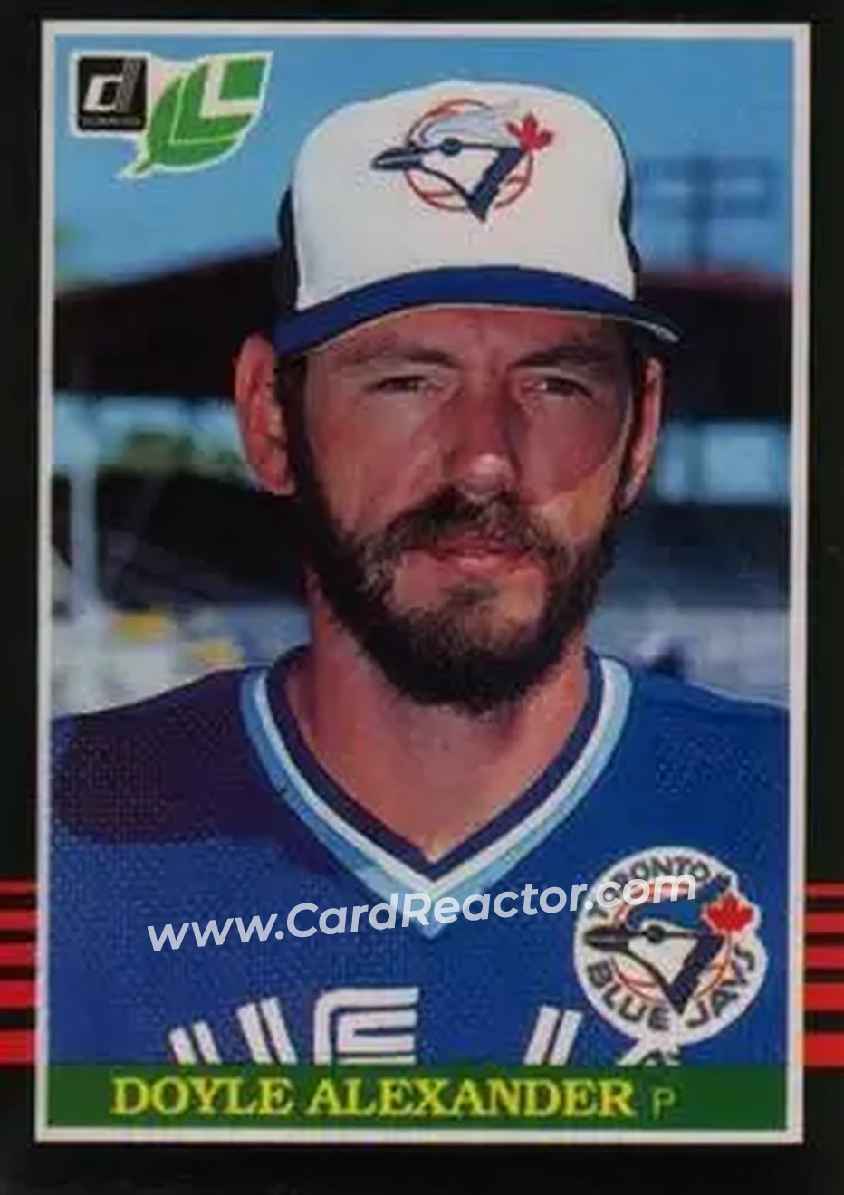 1985 Leaf #134 - Doyle Alexander - Toronto Blue Jays - Front